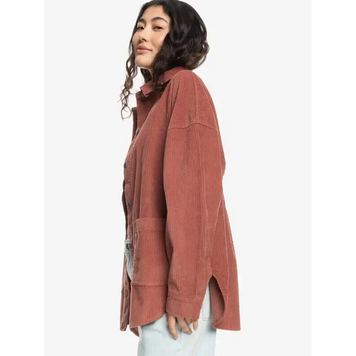 Roxy Kick Back Washed Cord Shirt 