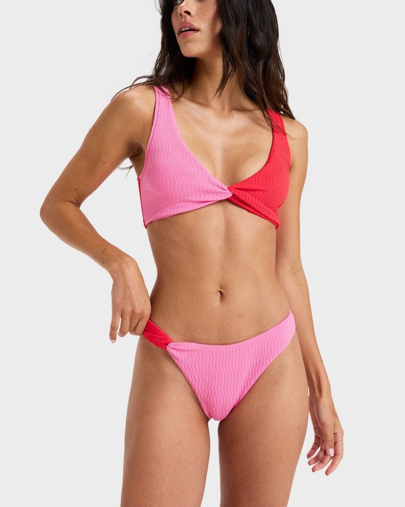 Roxy Lagos High Leg Cheeky Bralette Bikini 
