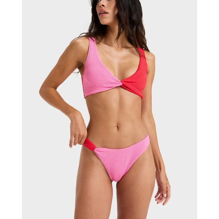 Roxy Lagos High Leg Cheeky Bralette Bikini 