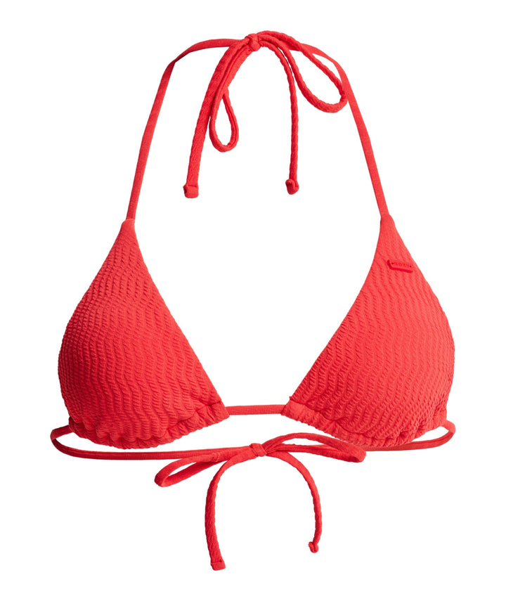 Roxy Lagos Tiki Tri Tanga Tie Bikini 