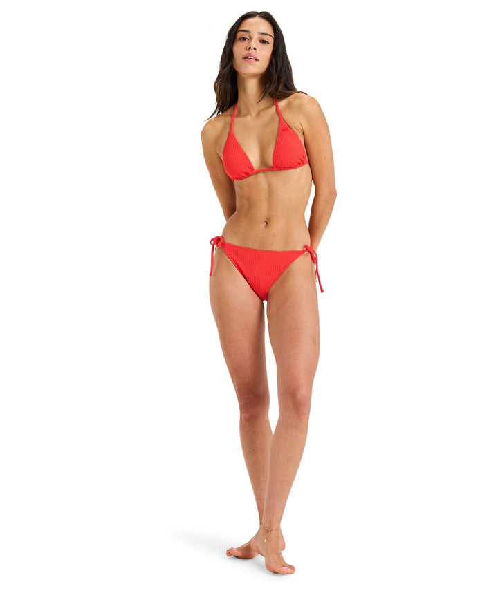 Roxy Lagos Tiki Tri Tanga Tie Bikini 