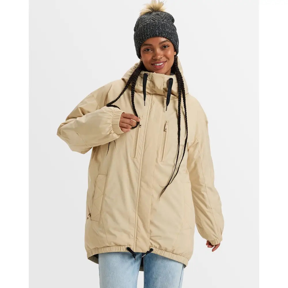 Roxy Lofty Cloud Insulated Jacket - Pebble / M