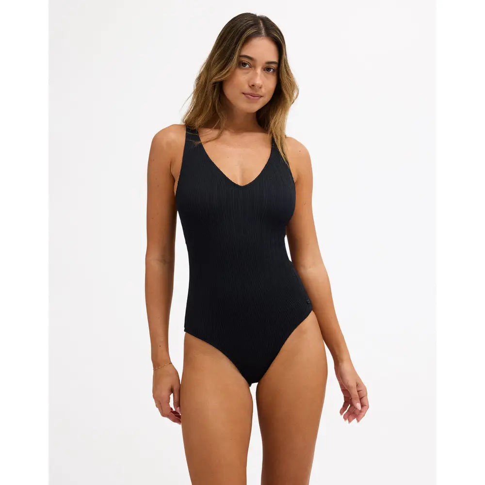 Roxy Love V Neck One Piece Swimsuit