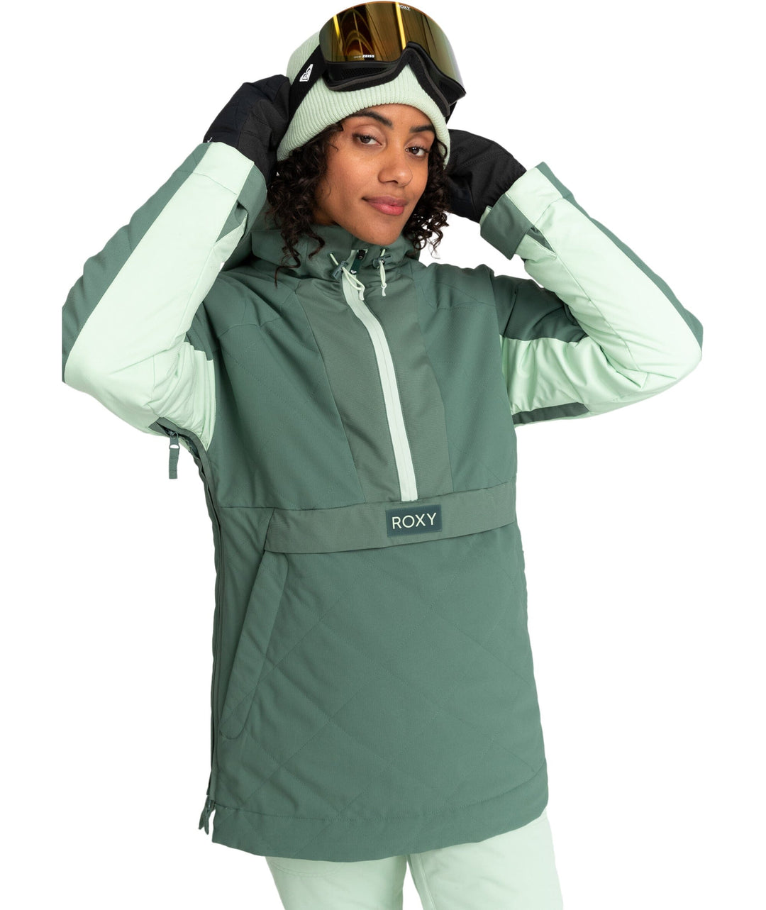 Roxy Radiant Lines Overhead Jacket Dark Forest XS 