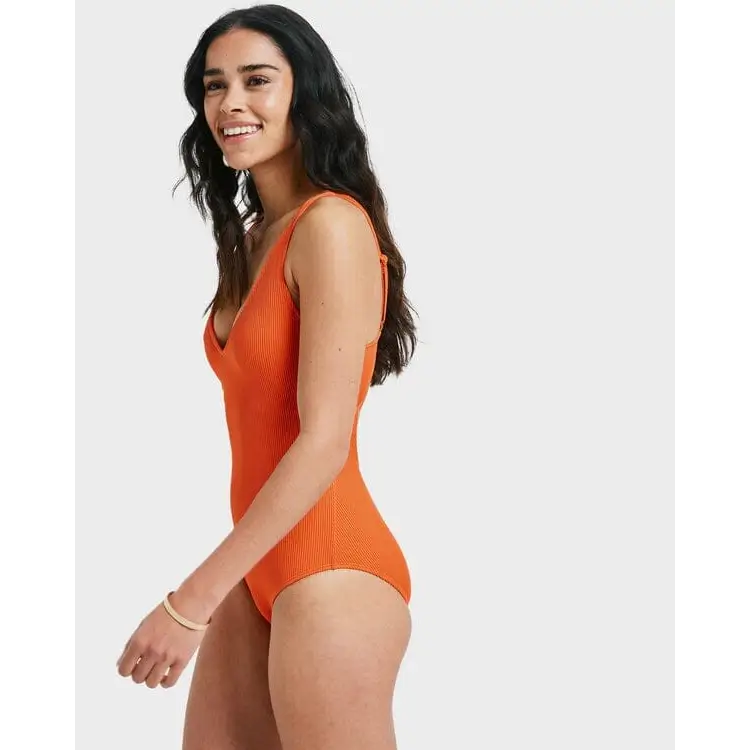 Roxy Rib Roxy Love One Piece Swimsuit Tigerlily XS 