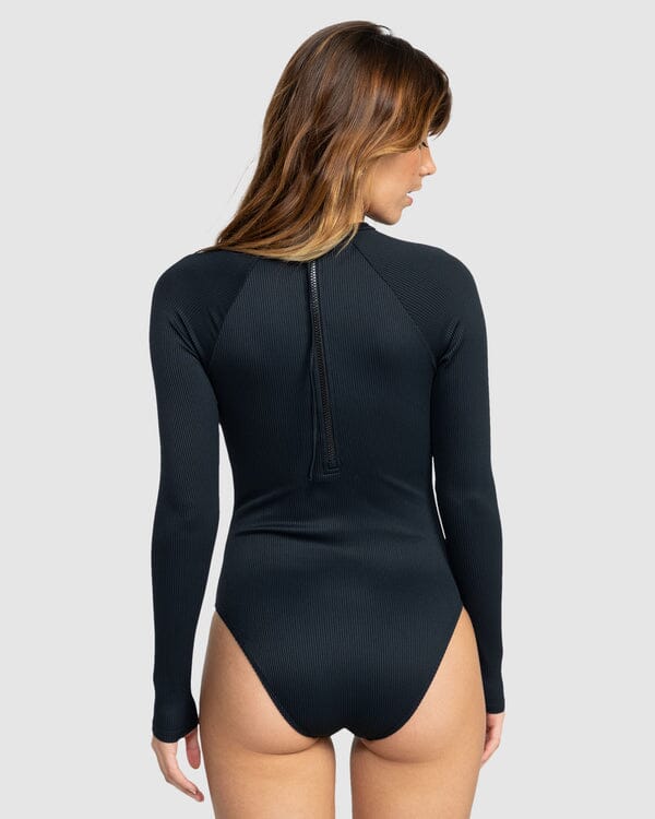 Roxy Rib Roxy Love Long Sleeve Rash One Piece Swimsuit 