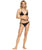 Roxy SD Beach Classics Mod Tiki Tri Bikini 