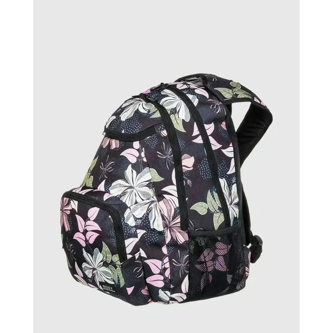 Roxy Shadow Swell Printed Backpack Anthacite Sunny Floral Swim 