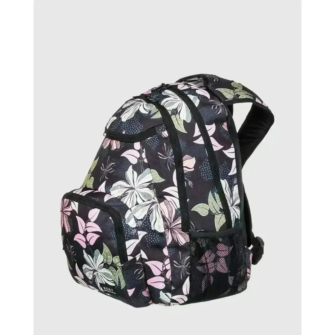 Roxy Shadow Swell Printed Backpack Anthacite Sunny Floral Swim 