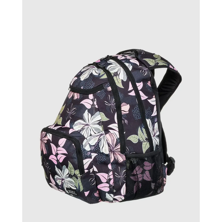 Roxy Shadow Swell Printed Backpack Anthacite Sunny Floral Swim 