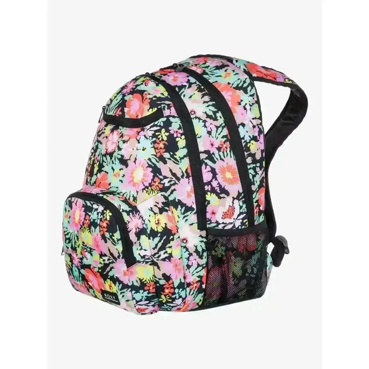 Roxy Shadow Swell Printed Backpack Anthracite Floral Escape 