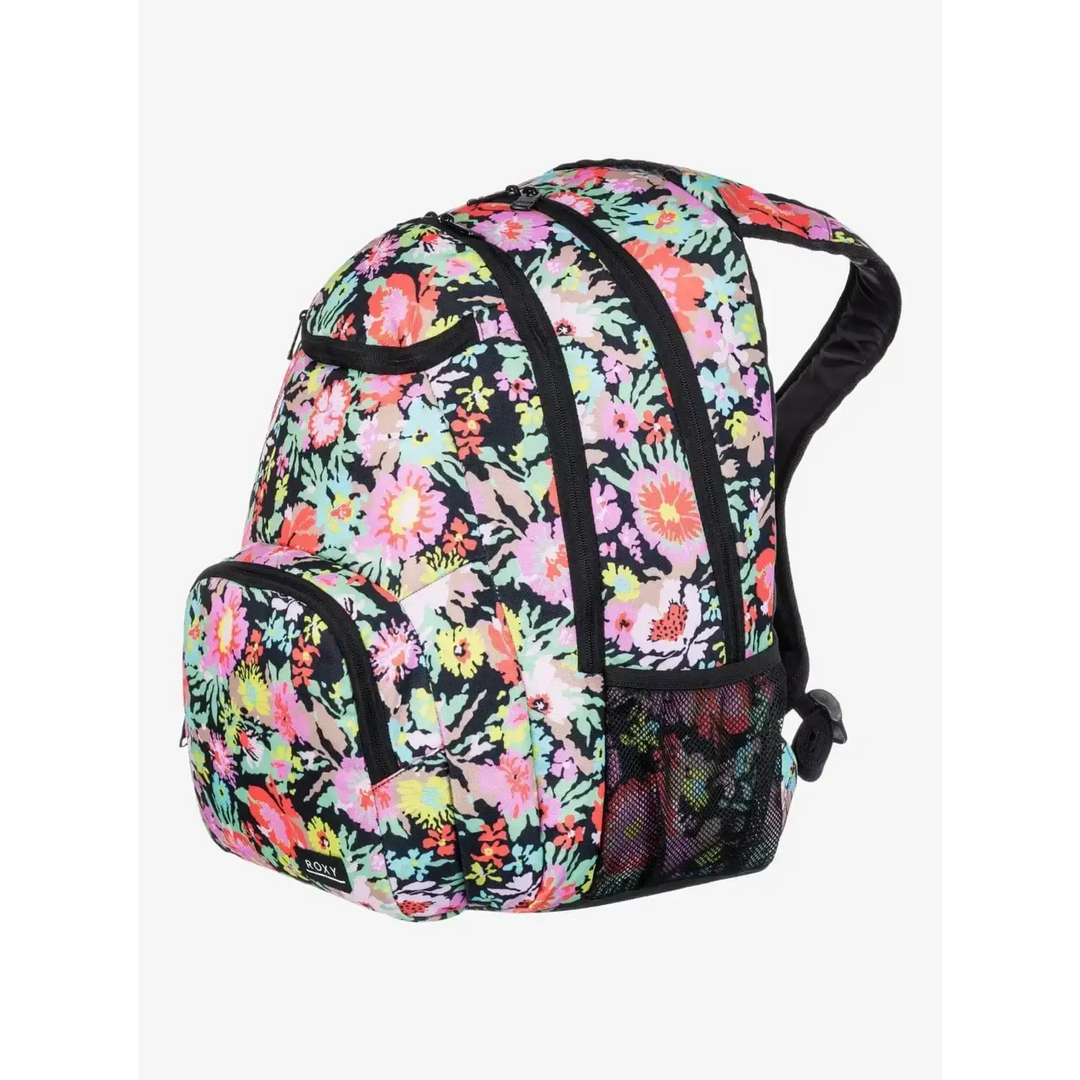 Roxy Shadow Swell Printed Backpack Anthracite Floral Escape 