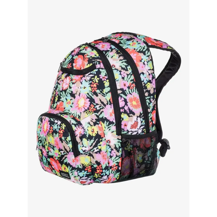 Roxy Shadow Swell Printed Backpack Anthracite Floral Escape 