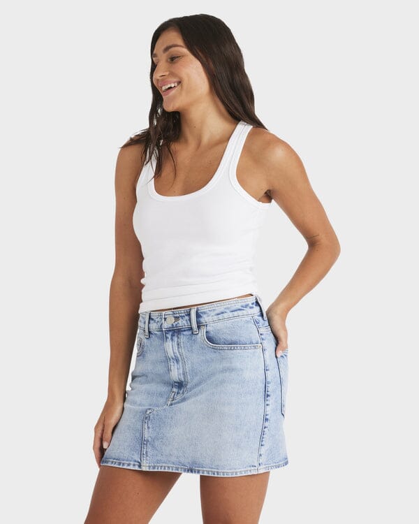 Roxy Shine Denim Skirt 