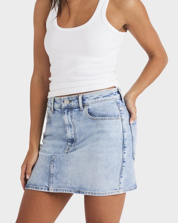 Roxy Shine Denim Skirt 