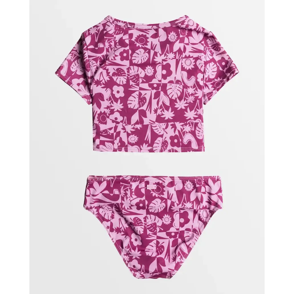 Roxy Slice Of Paradise Crop Lycra Rashie 