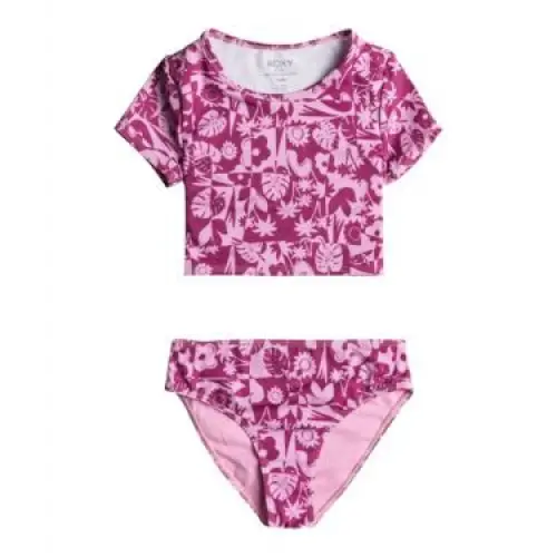 Roxy Slice Of Paradise Crop Lycra Rashie 