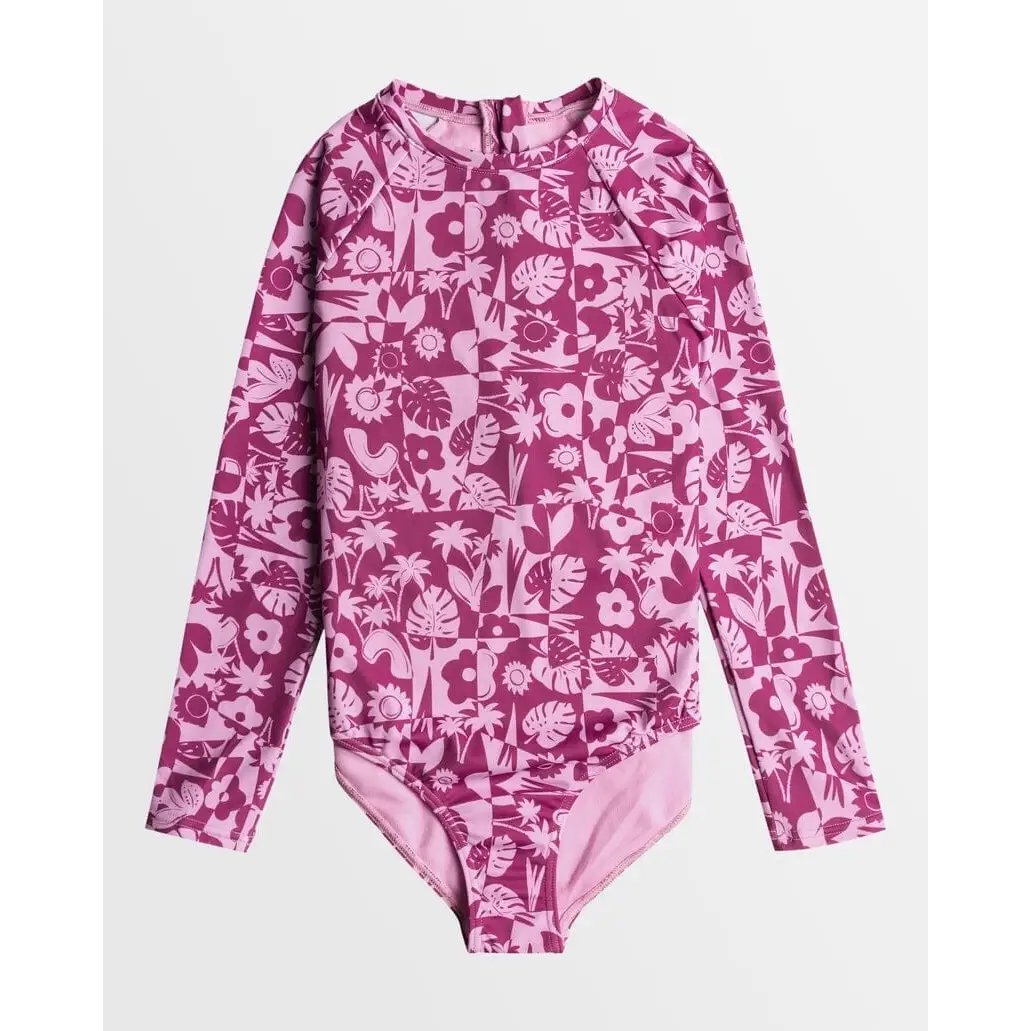 Roxy Slice Of Paradise Long Sleeve Youth Swimsuit 