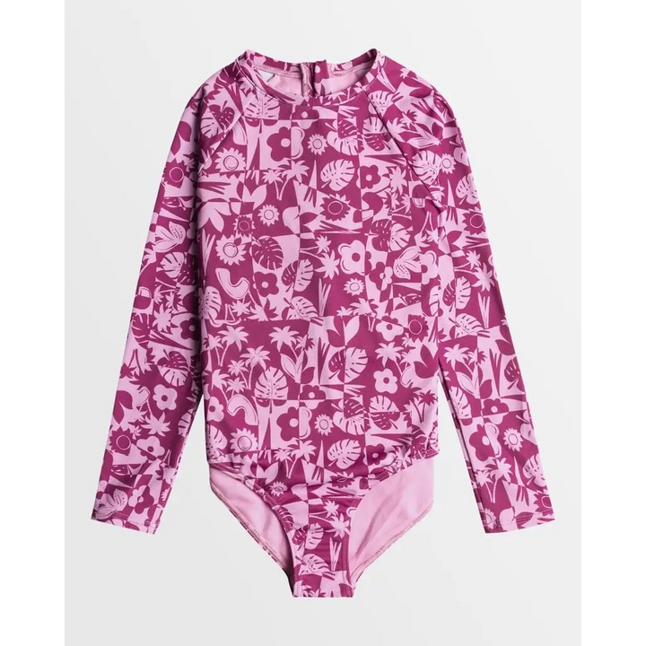 Roxy Slice Of Paradise Long Sleeve Youth Swimsuit 