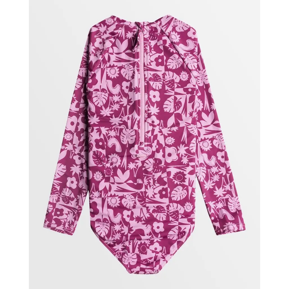 Roxy Slice Of Paradise Long Sleeve Youth Swimsuit 