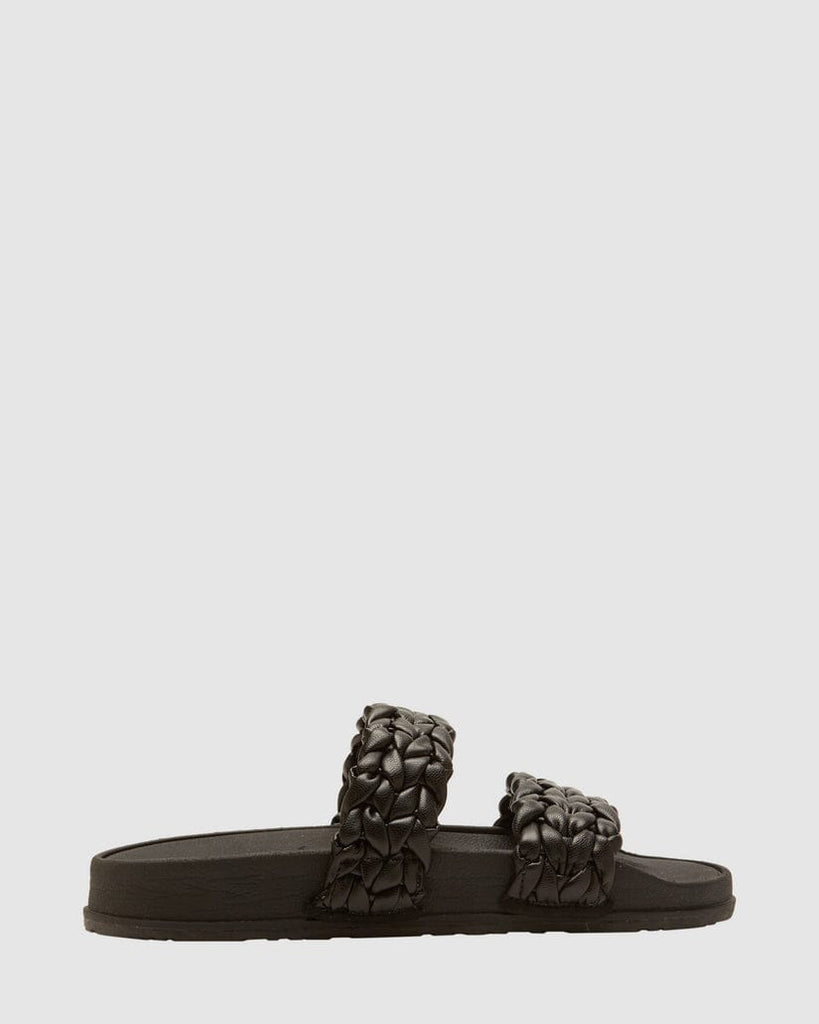 Roxy Slippy Braided II Slides Black 7 