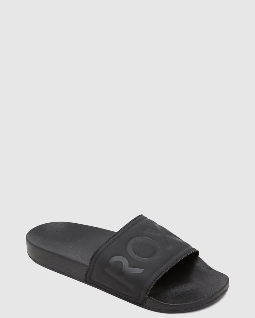 Roxy Slippy II Slides - Black 