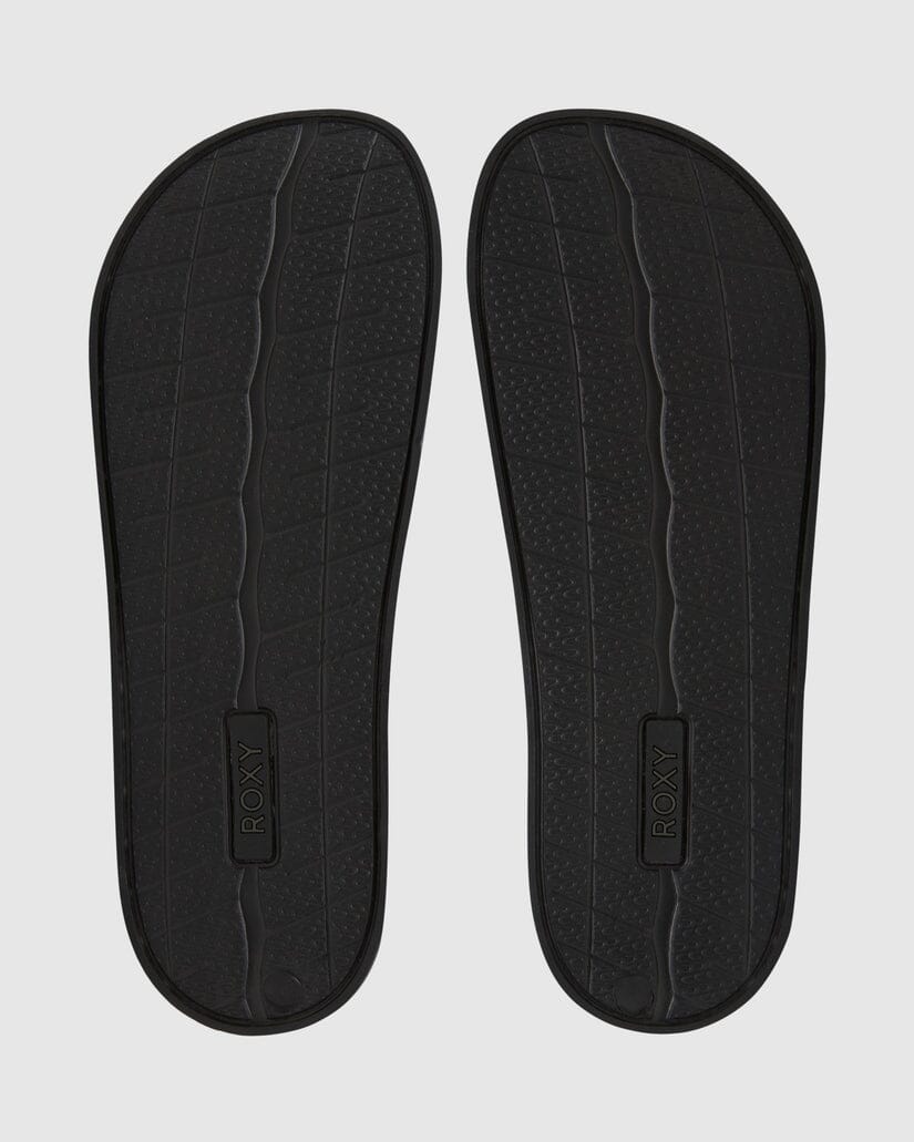 Roxy Slippy II Slides - Black 