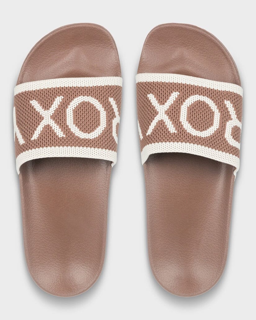 Roxy Slippy Knit Slide - Tiramisu 