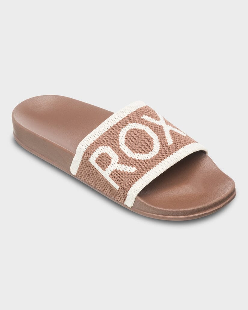 Roxy Slippy Knit Slide - Tiramisu 