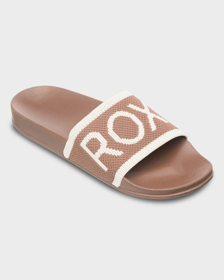 Roxy Slippy Knit Slide - Tiramisu 