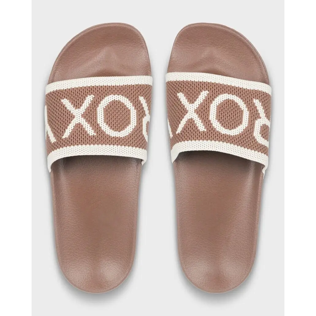 Roxy Slippy Knit Slide - Tiramisu 
