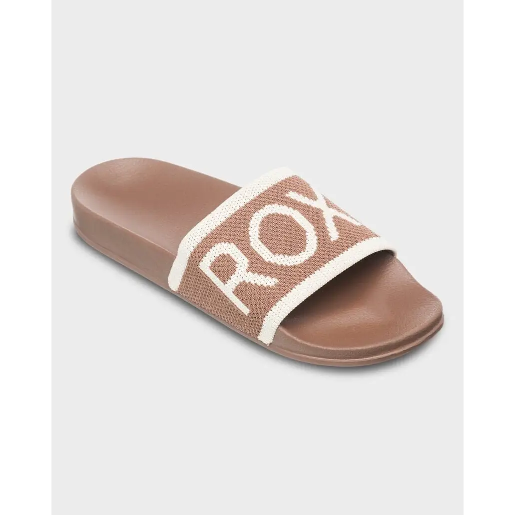 Roxy Slippy Knit Slide - Tiramisu 