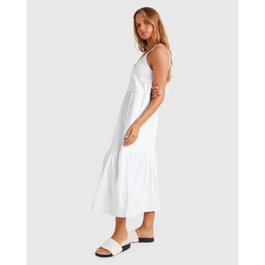 Roxy Waiting Line Midi Dress Cooling Spray S 