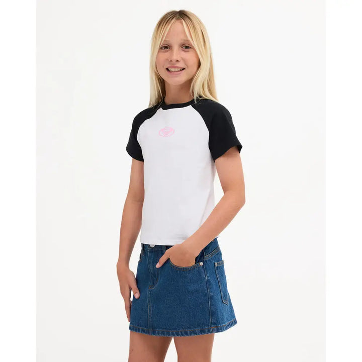 Roxy Youth Backslider Mini Denim Skirt