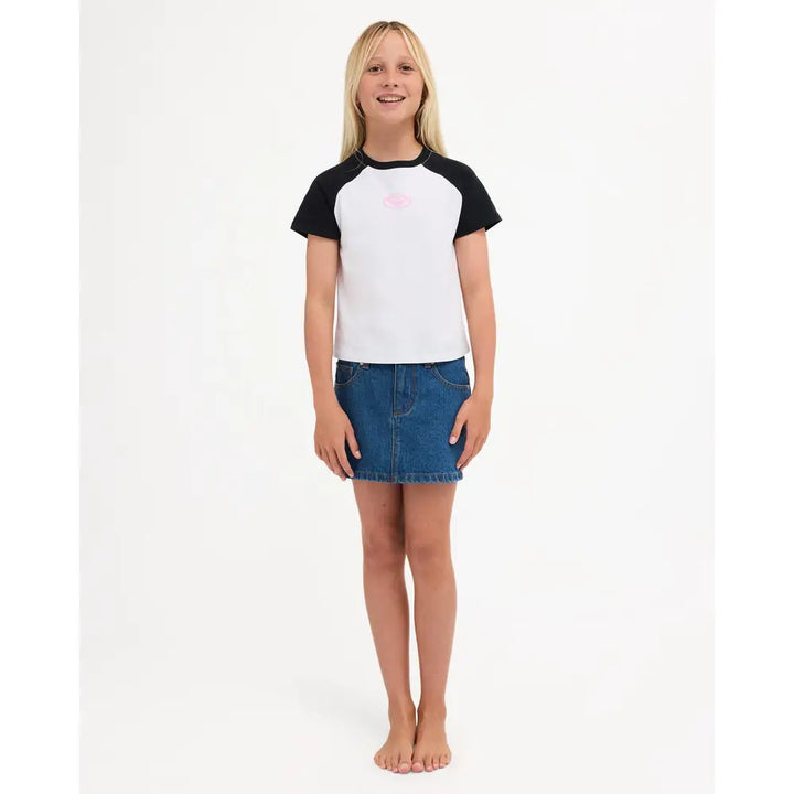 Roxy Youth Backslider Mini Denim Skirt
