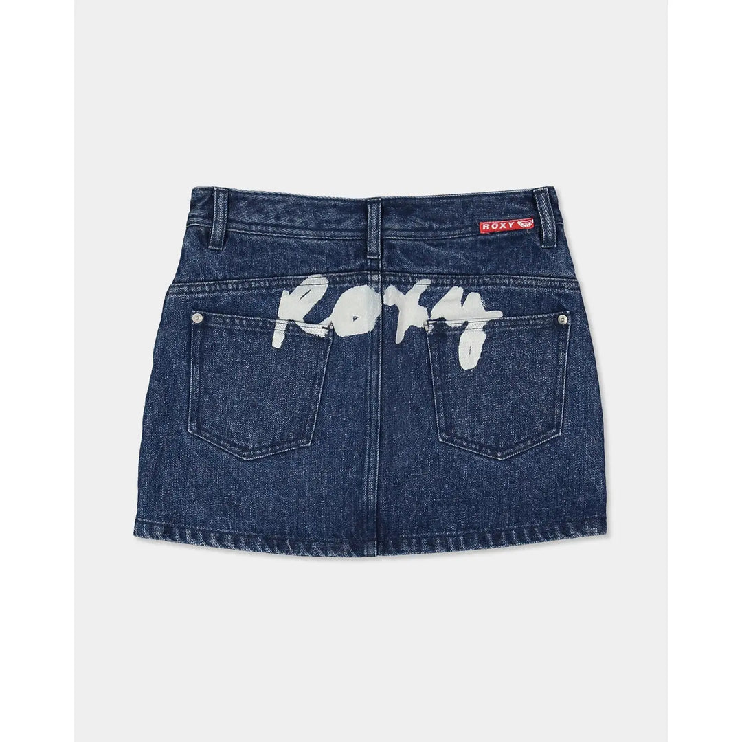 Roxy Youth Backslider Mini Denim Skirt
