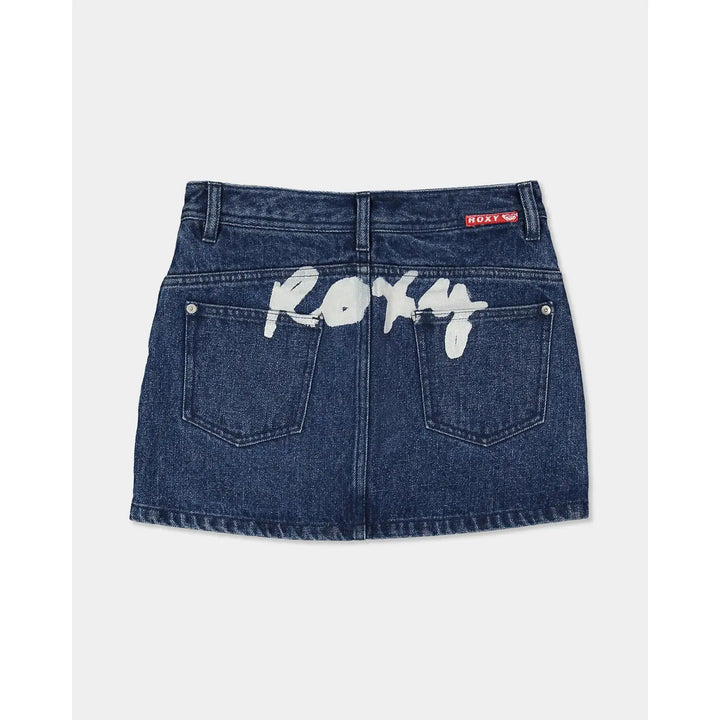 Roxy Youth Backslider Mini Denim Skirt