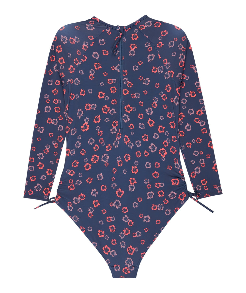 Roxy Youth Cute Ditsy Long Sleeve One Piece Swimsuit 