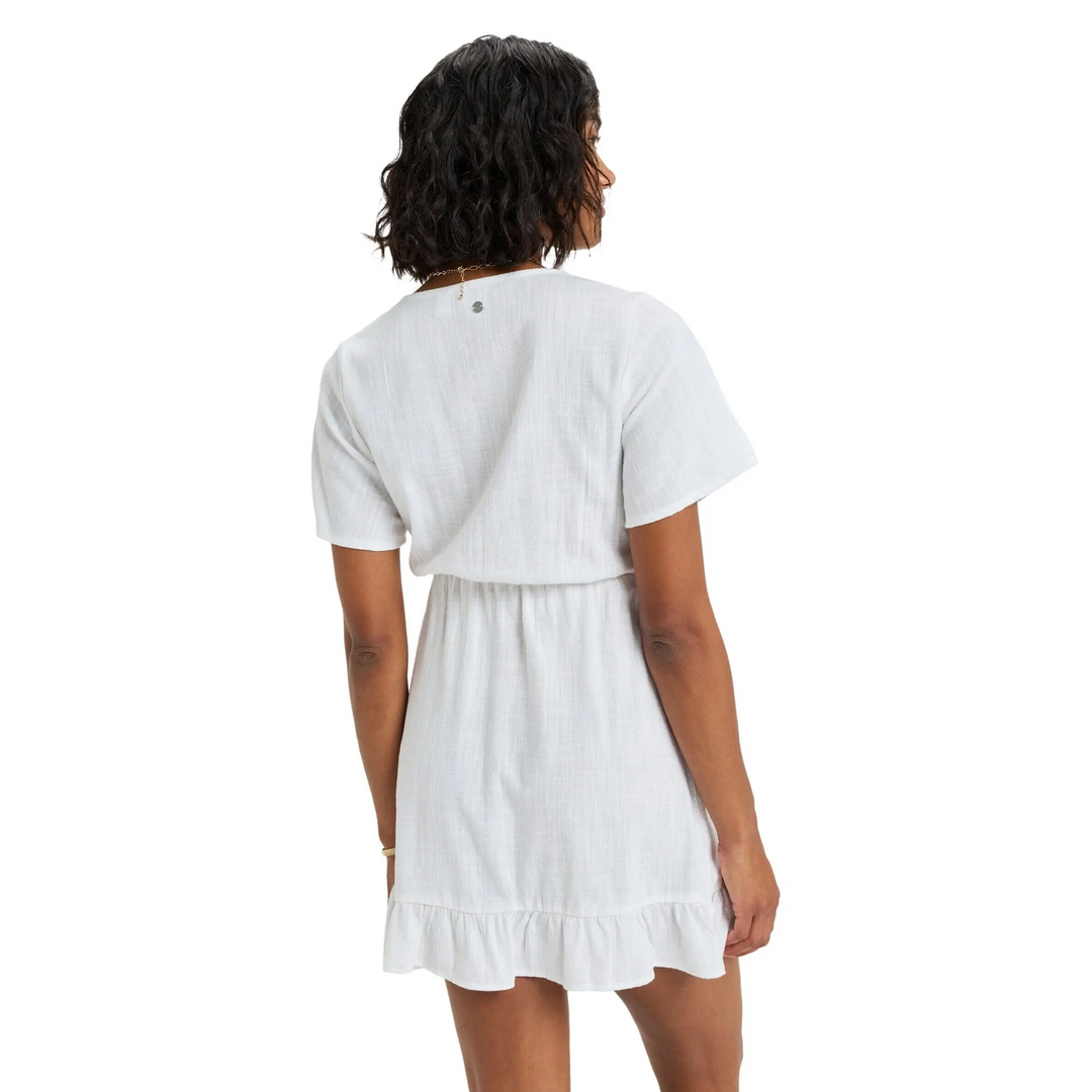 Roxy Zenit Wrap Solid Mini Dress 