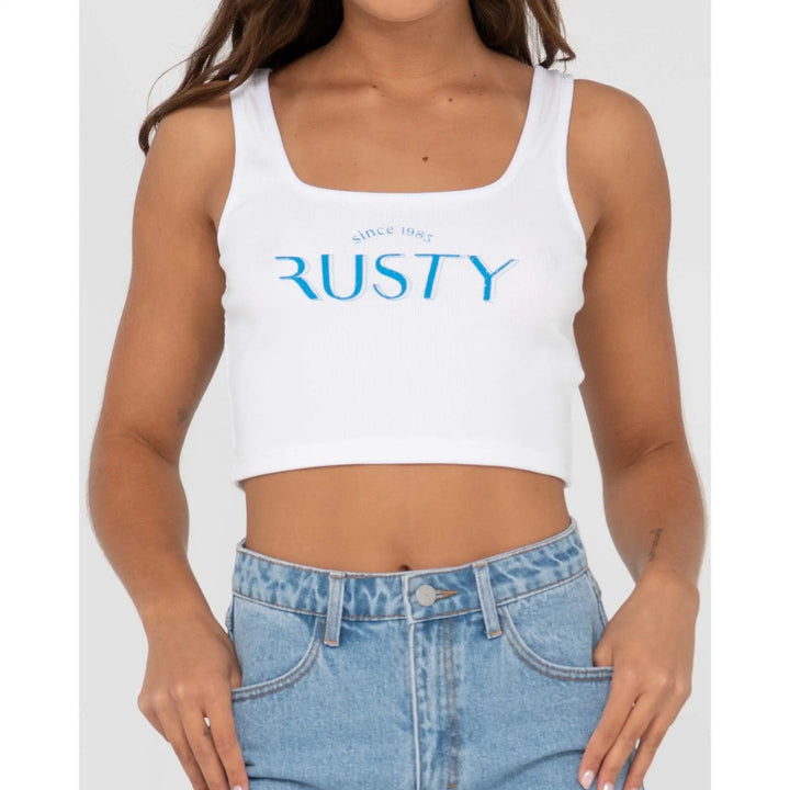Rusty 1985 Baby Graphic Tank Top 