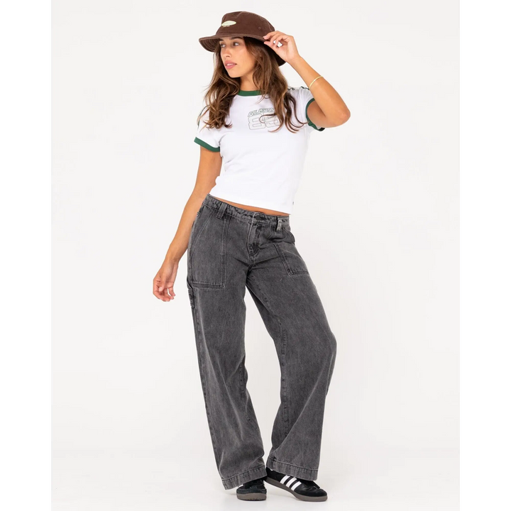 Rusty 85 Grad Skimmer Ringer T-Shirt 