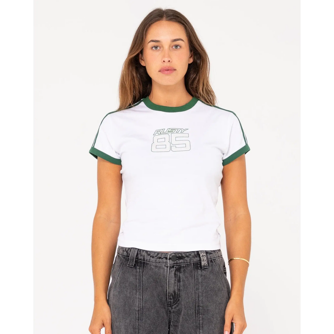 Rusty 85 Grad Skimmer Ringer T-Shirt 