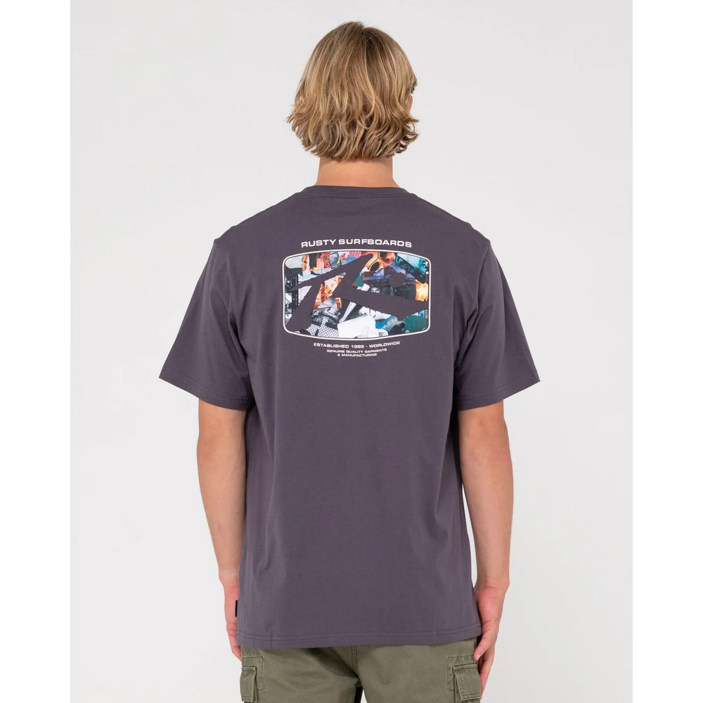 Rusty Advocate Graphic T-Shirt Coal M 