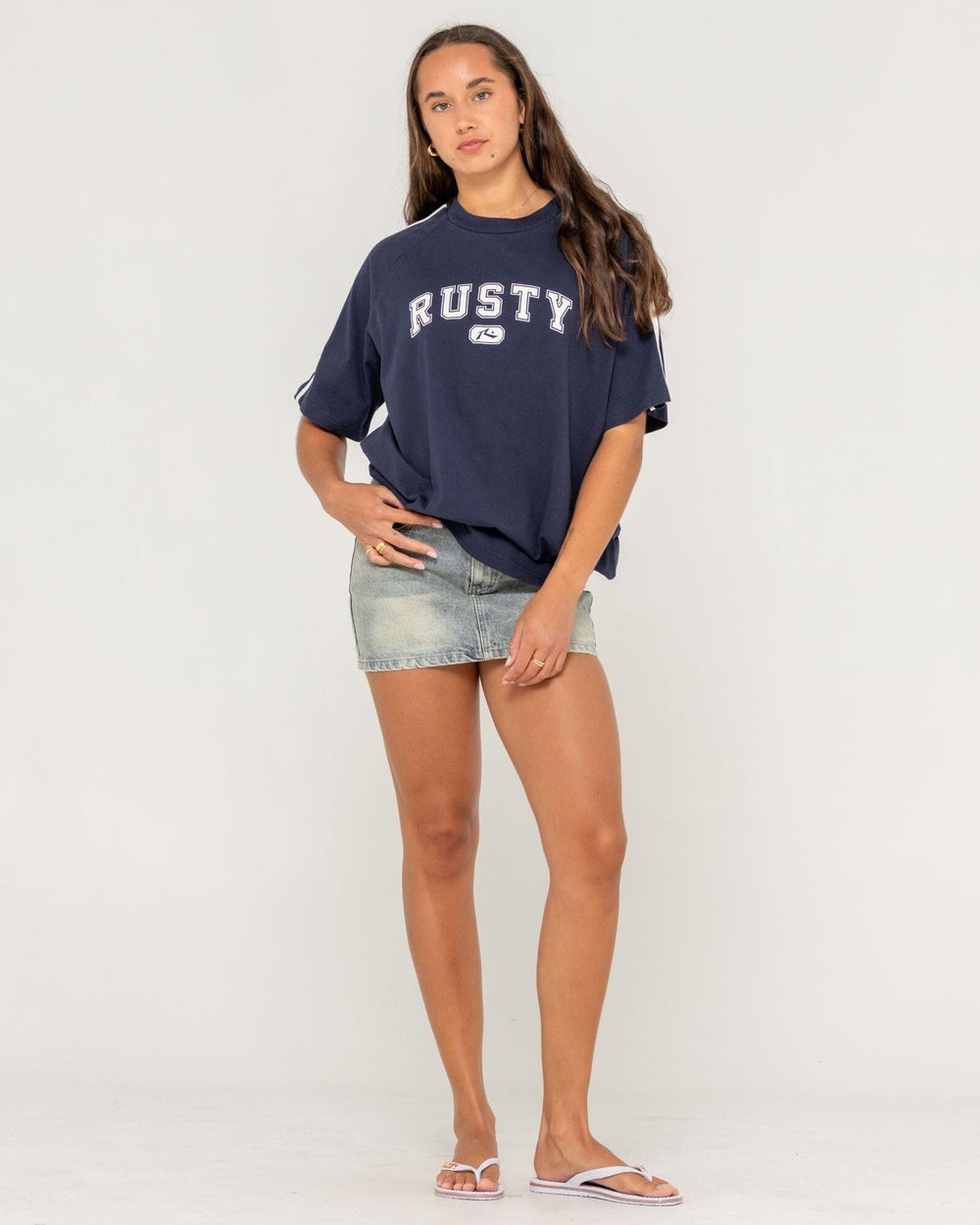 Rusty All Saint Collegiate OG Oversize T-Shirt 