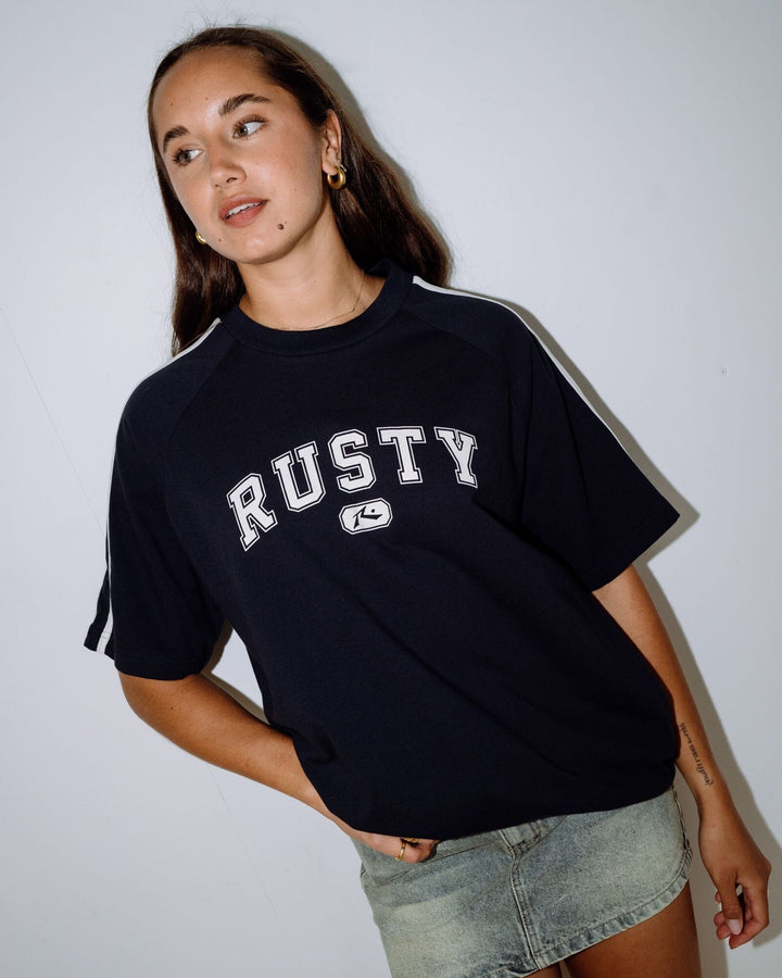 Rusty All Saint Collegiate OG Oversize T-Shirt 