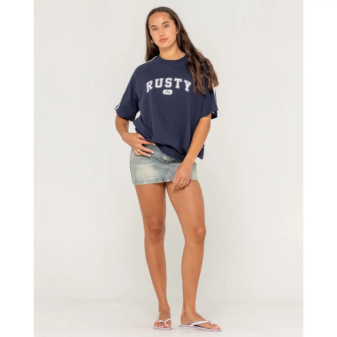Rusty All Saint Collegiate OG Oversize T-Shirt 