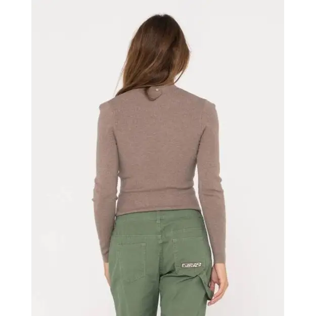 Rusty Amelia Skimmer Long Sleeve Knit Top 