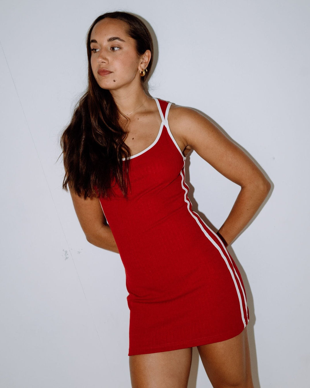 Rusty Ashley Ribbed Mini Dress 