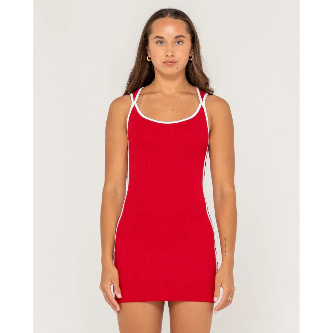Rusty Ashley Ribbed Mini Dress 