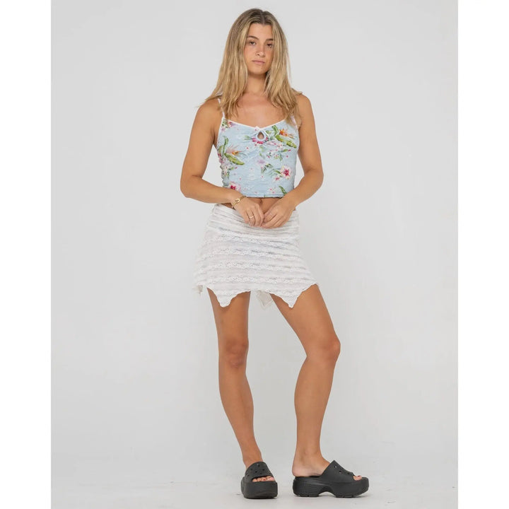 Rusty Athens Low Rise Lace Mini Skirt 